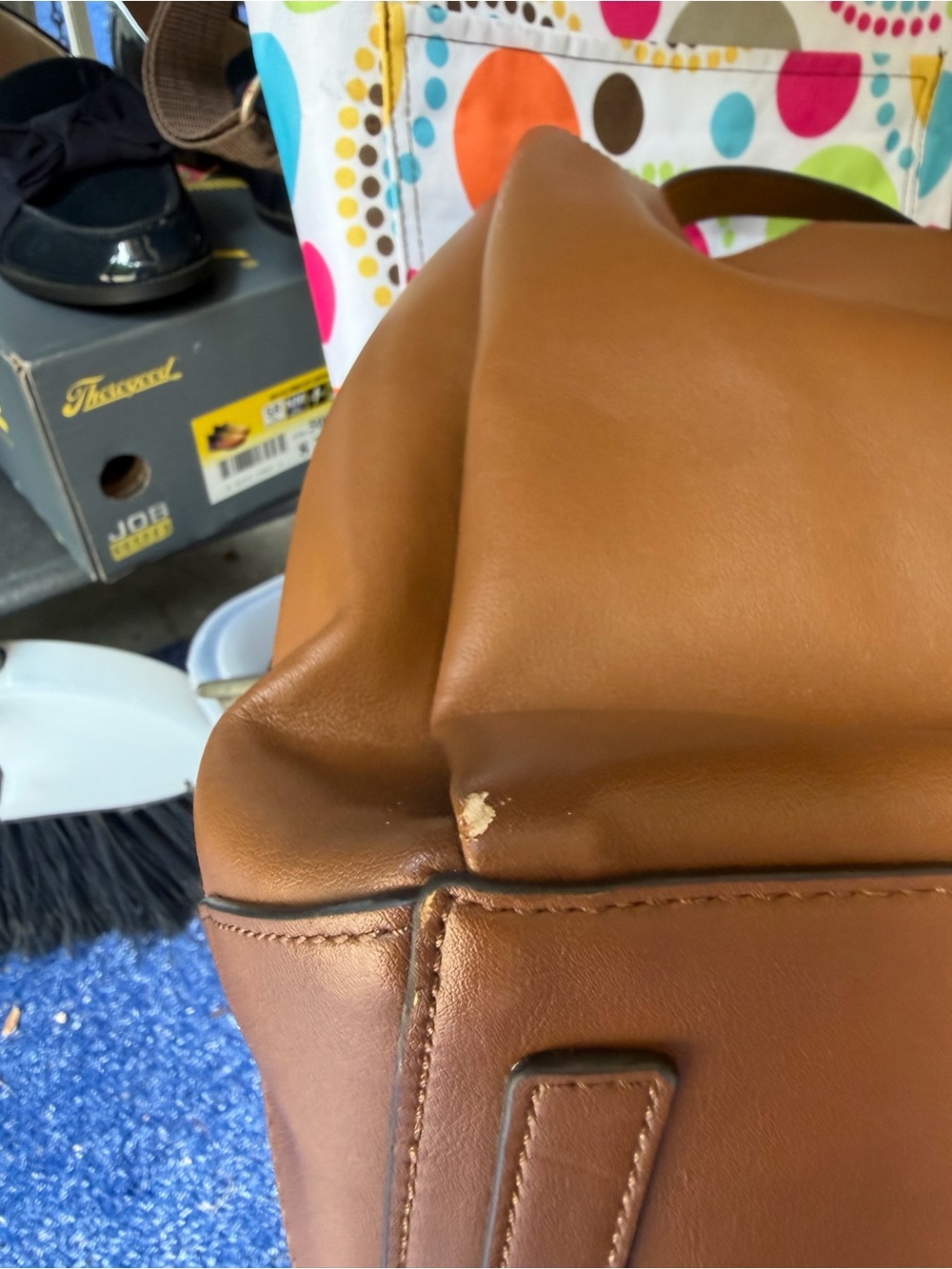 Nine West Brown Tote with Silver Logo - Picture 10 of 10